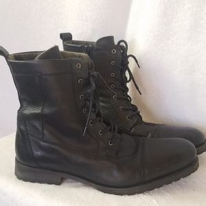 Aldo Black Lace Up Boots
